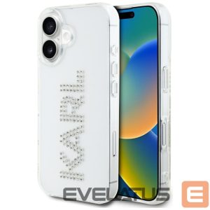 Muud kaubad Karl Lagerfeld  Karl Lagerfeld IML Rhinestones Logo iPhone 16 Case - Transparent 