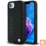 Muud kaubad BMW  BMW Leather Hot Stamp iPhone 16e Case - Black 