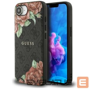 Muud kaubad Guess  Guess 4G Flowers Print MagSafe case for iPhone 16e - black 