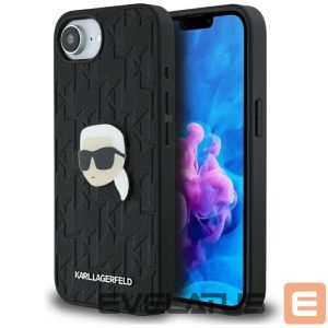 Muud kaubad Karl Lagerfeld  Karl Lagerfeld Monogram Karl Head Pin iPhone 16e Case - Black 