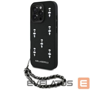 Muud kaubad Karl Lagerfeld  Karl Lagerfeld Saffiano Crystals w/Chain iPhone 16 Pro Case - Black 