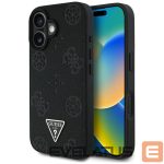 Muud kaubad Guess  Guess Grained Hot Stamp Peony Triangle Logo MagSafe Case for iPhone 16 - Black 