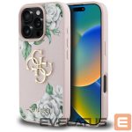 Muud kaubad Guess  Guess Grained Roses Big 4G logo iPhone 16 Pro Max case - pink 