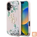 Muud kaubad Guess  Guess Grained Roses Big 4G logo iPhone 16 case - pink 