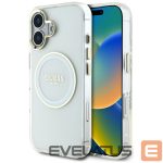 Muud kaubad Guess  Guess IML Metal Colored Circle Classic Logo MagSafe case for iPhone 16 - white 