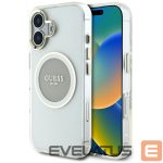 Muud kaubad Guess  Guess IML Metal Colored Circle Classic Logo MagSafe case for iPhone 16 - gray 