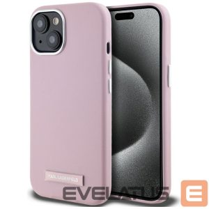 Muud kaubad Karl Lagerfeld  Karl Lagerfeld FW Metal Plate MagSafe iPhone 15 Case - Pink 
