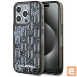 Muud kaubad Karl Lagerfeld  Karl Lagerfeld Liquide Glitter Monogram Gradient iPhone 15 Pro Max Case - Black 