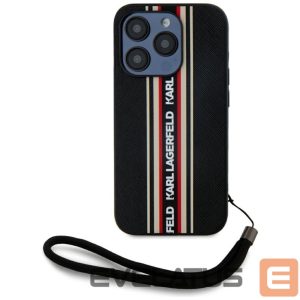 Muud kaubad Karl Lagerfeld  Karl Lagerfeld Saffiano Athleisure Stripes Cord iPhone 15 Pro Case - Red 