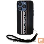 Muud kaubad Karl Lagerfeld  Karl Lagerfeld Saffiano Athleisure Stripes Cord iPhone 15 Pro Case - Pink 