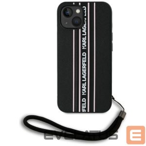 Muud kaubad Karl Lagerfeld  Karl Lagerfeld Saffiano Athleisure Stripes Cord iPhone 15 Case - Pink 