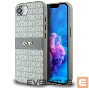 Muud kaubad DKNY  DKNY Repeat Texture Pattern with Tonal Stripe iPhone 16e Case - Beige 