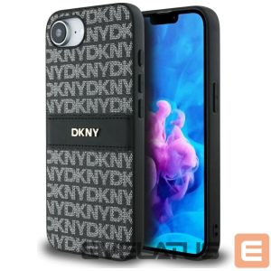 Muud kaubad DKNY  DKNY Repeat Texture Pattern with Tonal Stripe case for iPhone 16e - black 