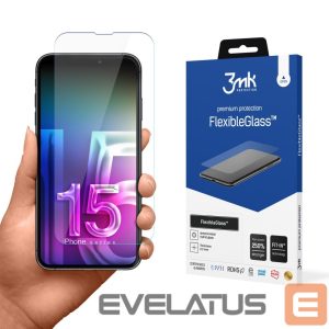 Muud kaubad 3MK  Hybrid glass 3mk FlexibleGlass v2.0 for Apple iPhone 15 Pro 