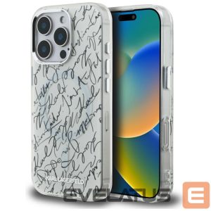 Muud kaubad Karl Lagerfeld  Karl Lagerfeld IML Karl Script Pattern MagSafe Case for iPhone 16 Pro Max - White 
