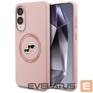 Muud kaubad Karl Lagerfeld  Karl Lagerfeld Silicone Nauble Heads And Circle MagSafe Case for Samsung Galaxy S25 Edge - Pink 