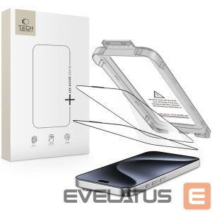 Muud kaubad Tech-Protect  Tech-Protect Quick Set+ 2-pack tempered glass for iPhone 15 Pro - black 