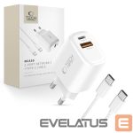 Muud kaubad Tech-Protect  Tech-Protect NCA30 PD 30W QC3.0 USB-A / USB-C Wall Charger + USB-C / USB-C Cable 100cm - White 
