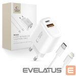 Muud kaubad Tech-Protect  Tech-Protect NCA20 PD 20W QC3.0 USB-A / USB-C Wall Charger + USB-C / Lightning Cable 100cm - White 