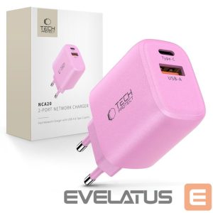 Muud kaubad Tech-Protect  Tech-Protect NCA20 PD 20W QC3.0 USB-A / USB-C Wall Charger - Pink 