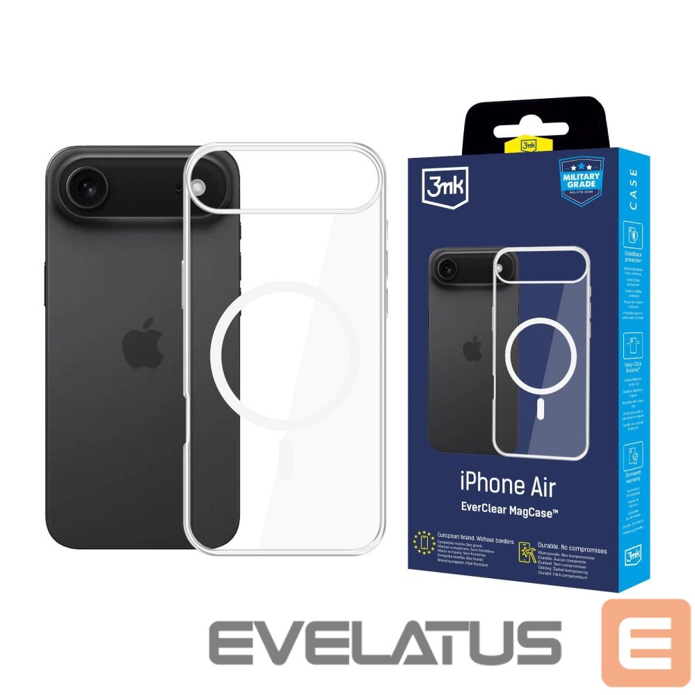 Muud kaubad 3MK 3mk EverClear MagCase for Apple iPhone 17 Air - transparent