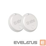 Muud kaubad SBS  SBS Track My Circle locator compatible with Apple Find My set of 2 - white 