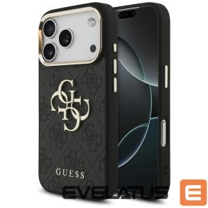 Muud kaubad Guess  Guess 4G Big 4G Classic Logo Case for iPhone 17 Pro - Black and Gold 