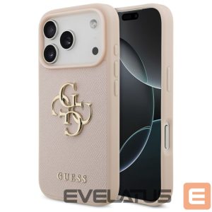 Muud kaubad Guess  Guess Grained Big 4G & Classic Logo iPhone 17 Pro Case - Pink 