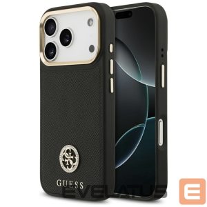 Muud kaubad Guess  Guess Grained Strass Logo MagSafe case for iPhone 17 Pro - black 