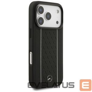 Muud kaubad Mercedes-Benz  Mercedes Leather Star Pattern Stripes MagSafe Case for iPhone 17 Pro - Black 