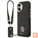 Muud kaubad Guess  Guess 4G Strass Logo & Big Strap Metal Buttons MagSafe Case for iPhone 17 - Black 