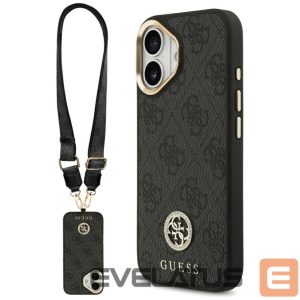 Muud kaubad Guess  Guess 4G Strass Logo & Big Strap Metal Buttons MagSafe Case for iPhone 17 - Black 