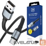 Muud kaubad 3MK  3mk Hyper Cable N-SERIES USB-A / USB-C 2m 9V/2A 18W / black 