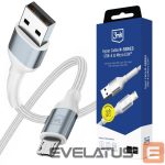 Muud kaubad 3MK  3mk Hyper Cable N-SERIES USB-A / MicroUSB 1m 5V/2.4A 12W / white 