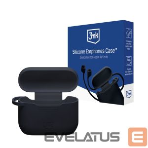 Muud kaubad 3MK  3mk Silicone AirPods Case for AirPods Pro 3 - Black 