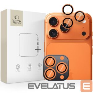 Muud kaubad Tech-Protect  Tech-Protect Camring Fit+ Camera Cover for iPhone 14 Pro / Max / 15 Pro / Max / 16 Pro / Max / 17 Pro / Max - Orange 