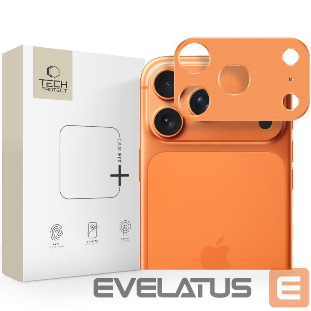 Muud kaubad Tech-Protect Tech-Protect Camalloy Fit+ Camera Cover for iPhone 17 Pro - Orange