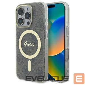Muud kaubad Guess  Guess IML 4G MagSafe Case for iPhone 16 Pro Max - Brown 