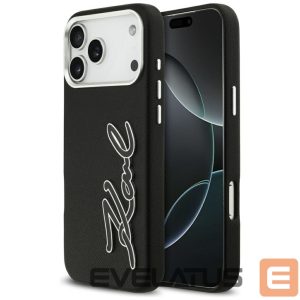 Muud kaubad Karl Lagerfeld  Karl Lagerfeld FW Grained Signature Logo Case for iPhone 17 Pro Max - Black 