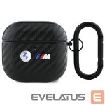 Muud kaubad BMW  BMW Carbon Double Metal Logo Case for AirPods 4 - Black 