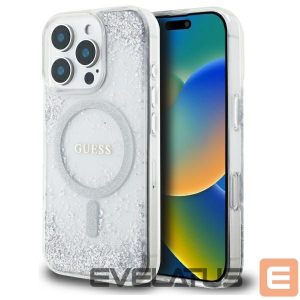 Muud kaubad Guess  Guess Resin Gradient Glitter MagSafe case for iPhone 16 Pro - silver 