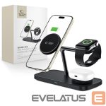 Muud kaubad Tech-Protect  Tech-Protect QI15W-A45 3in1 Wireless Charger with MagSafe for Apple Devices - Black 