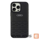 Tagakaaned Audi  Audi Synthetic Leather iPhone 16 Pro Max 6.9" black/black hardcase AU-TPUPCIP16PM-GT/D2-BK 