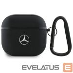 Muud kaubad Mercedes-Benz  Mercedes MEA4CSLBK AirPods 4 cover black/black Leather Metal Logo 