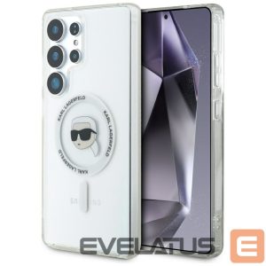 Muud kaubad Karl Lagerfeld  Case Karl Lagerfeld Button Karl Head Printed Logo MagSafe Samsung Galaxy S25 Ultra white 