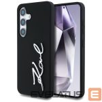 Tagakaaned Karl Lagerfeld  Case Karl Lagerfeld Silicone Metal Signature Logo Samsung Galaxy S25 black 