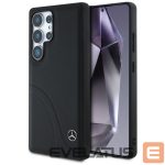 Muud kaubad Mercedes-Benz  Mercedes Leather Curved Stitches Case for Samsung Galaxy S25 Ultra - Black 