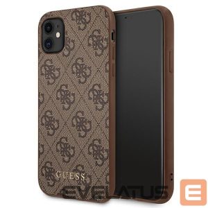 Muud kaubad Guess  Guess 4G Metal Gold Logo Case for iPhone 11 / Xr 6.1" - Brown 