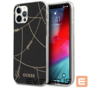 Muud kaubad Guess  Guess Gold Chain Collection iPhone 12 Pro Max 6.7" Case - Black 