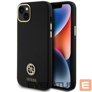 Muud kaubad Guess  Guess Silicone Logo Strass 4G Case for iPhone 15 Plus / 14 Plus 6.7" - Black 